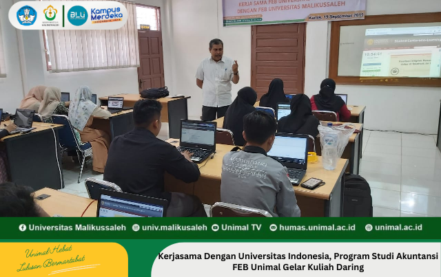 Kerjasama Dengan Universitas Indonesia, Program Studi Akuntansi FEB Unimal Gelar Kuliah Daring